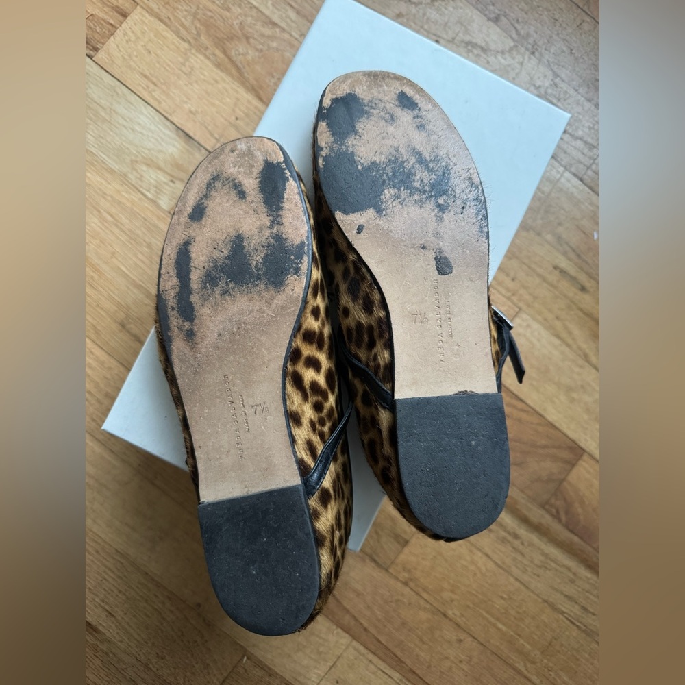 Freda Salvador Laurel Mary Jane, Limited Edition Leopard Haircalf, 7.5 - Picture 9 of 11